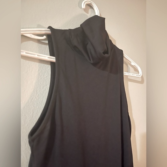 Zara Stretch Sleeveless black turtleneck bodysuit : SKIMS style material size S - Picture 4 of 8